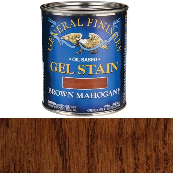 Gel Stain - Oil Based - Color:Brown Mahogany - Size:1 Pint
